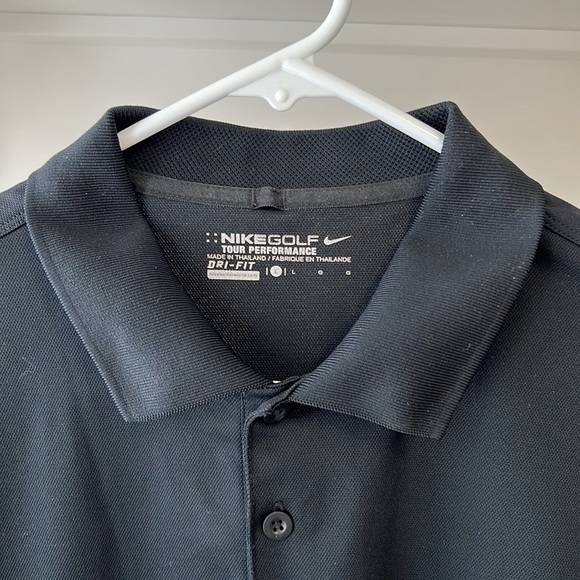 Nike Golf Tour Performance Three 3 Button Polo Dri-Fit Shirt Men’s Size L🏌️‍♂️ - Picture 2 of 5